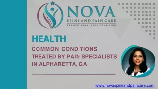 health common conditions treated by pain specialists in alpharetta ga