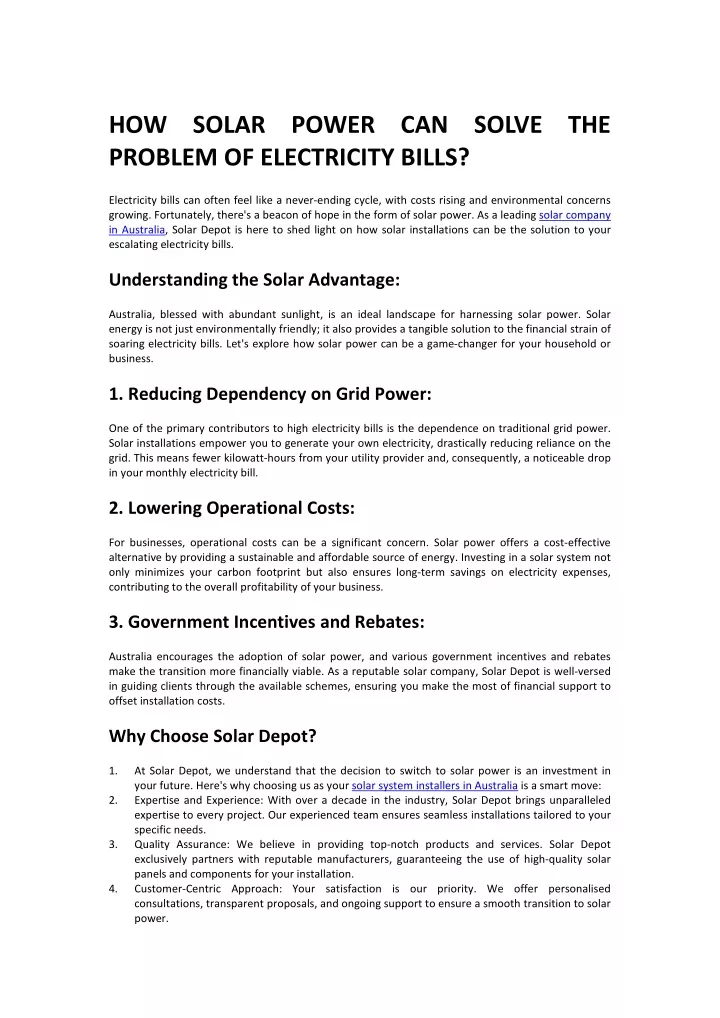 how problem of electricity bills