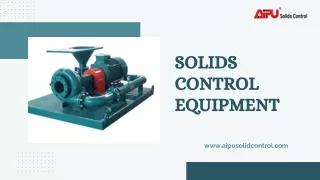 Solids Control Equipment