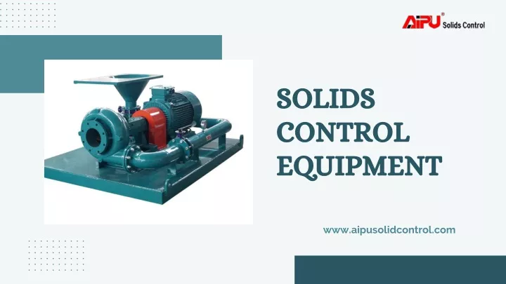 solids control equipment