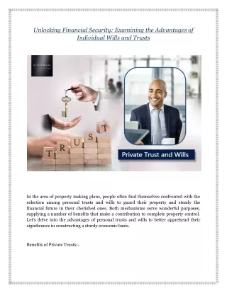 unlocking financial security examining