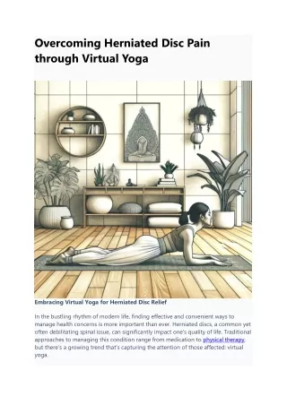 overcoming herniated disc pain through virtual