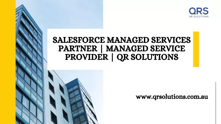 salesforce managed services partner managed