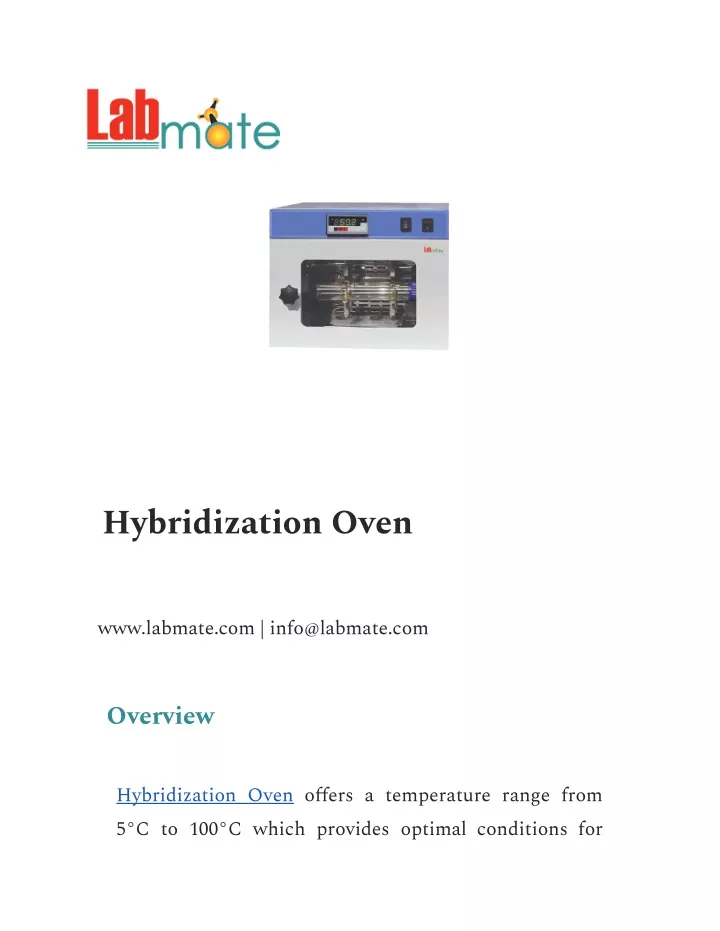hybridization oven