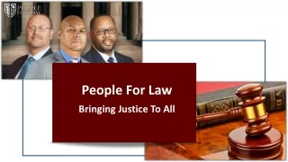People for Law - Bringing Justice To All