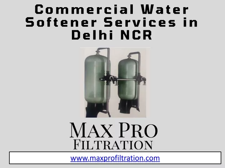 commercial water softener services in delhi ncr