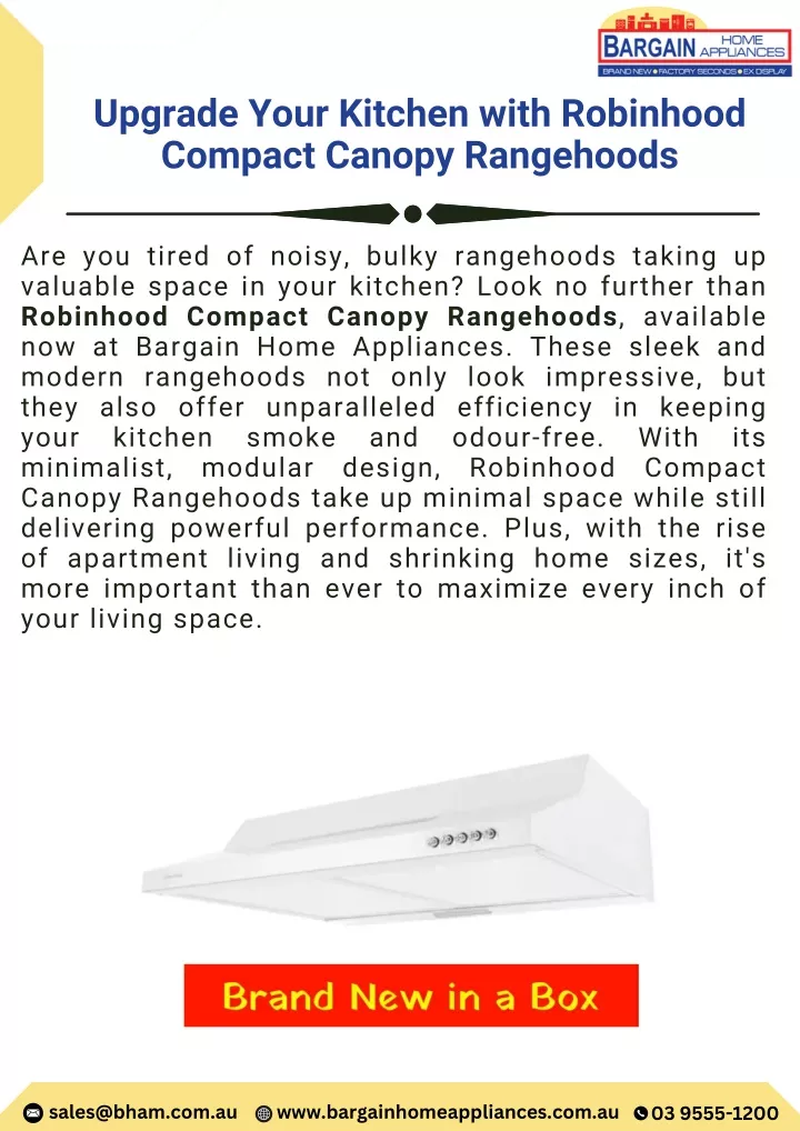upgrade your kitchen with robinhood compact