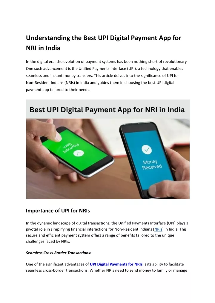 understanding the best upi digital payment