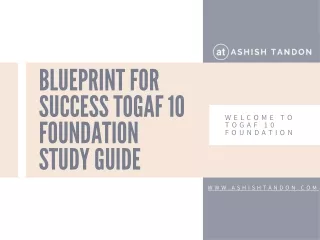 Blueprint for Success TOGAF 10 Foundation Study Guide