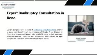 Expert Bankruptcy Consultation in Reno