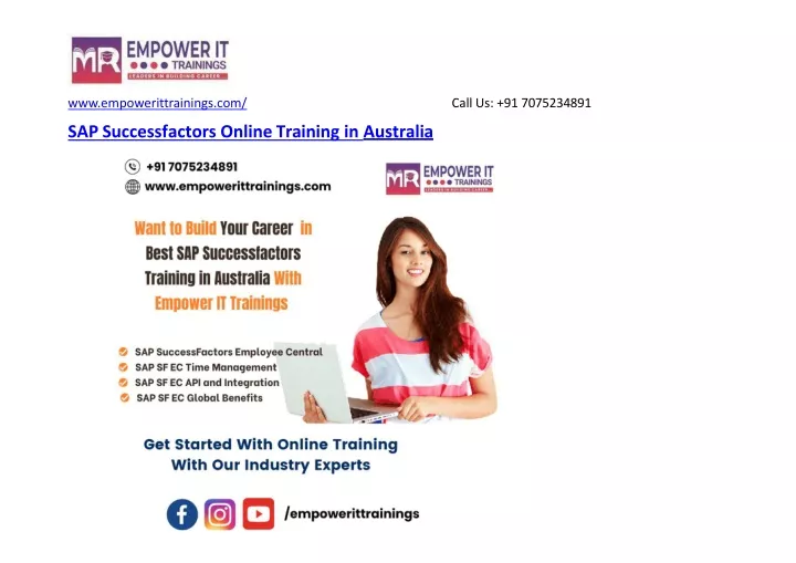 sap successfactors online training in australia