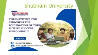 Shubham University in Bhopal: Bridging Theory and Practice in Higher Education