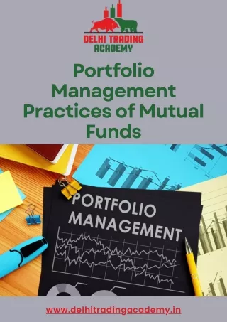 Portfolio Management Practices of Mutual Funds