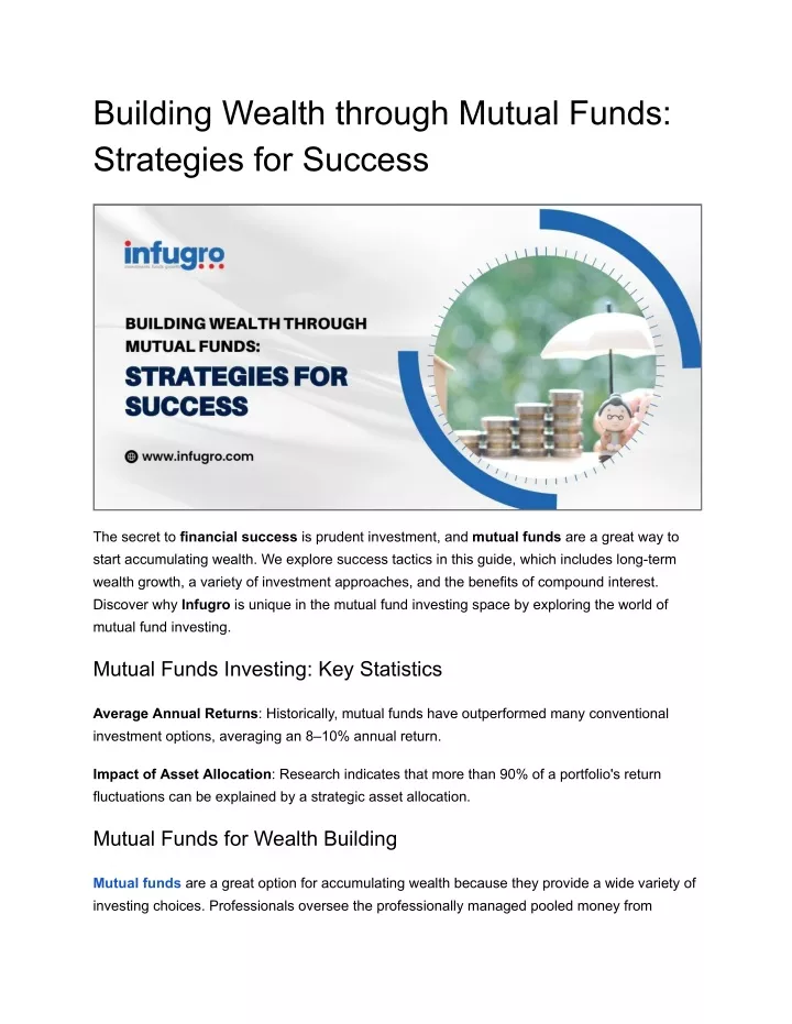 building wealth through mutual funds strategies