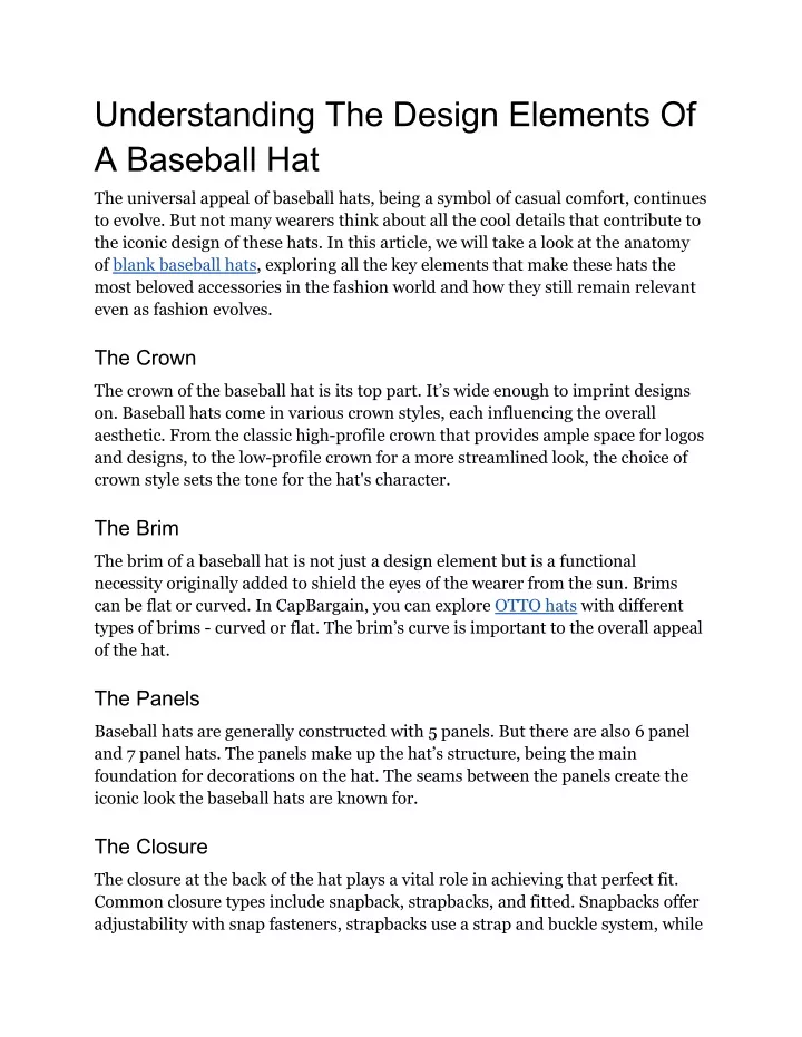 understanding the design elements of a baseball
