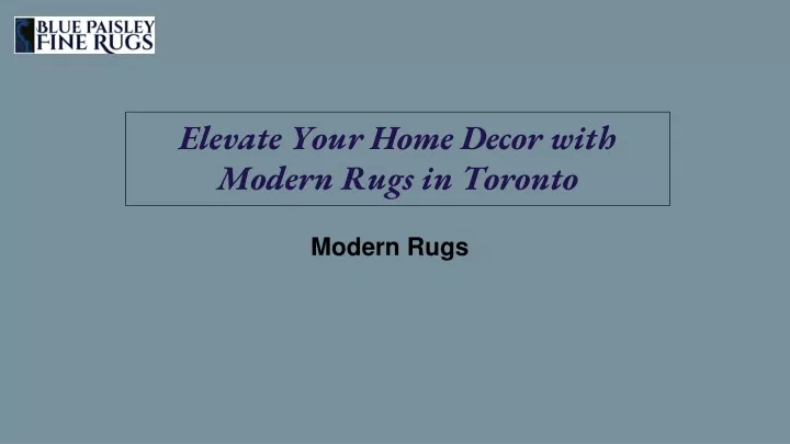 elevate your home decor with modern rugs