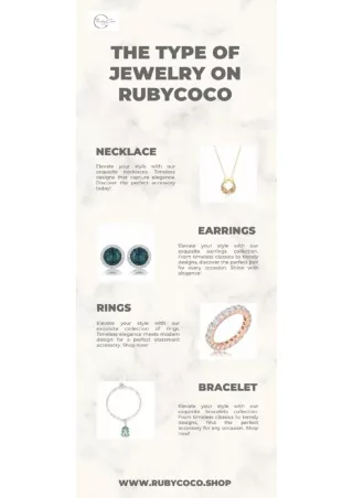 THE TYPE OF JEWELRY ON RUBYCOCO