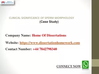 CLINICAL SIGNIFICANCE OF SPERM MORPHOLOGY
