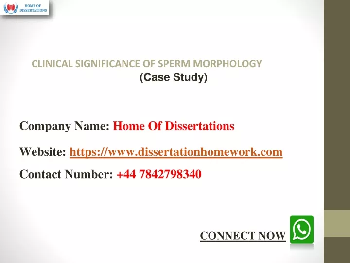 clinical significance of sperm morphology case