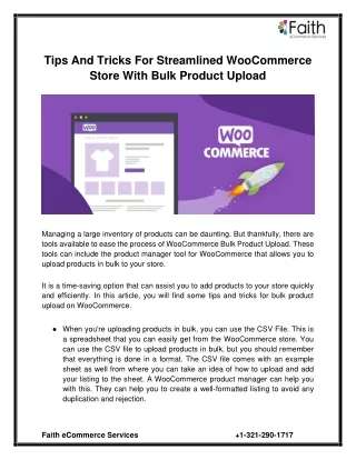 tips and tricks for streamlined woocommerce store
