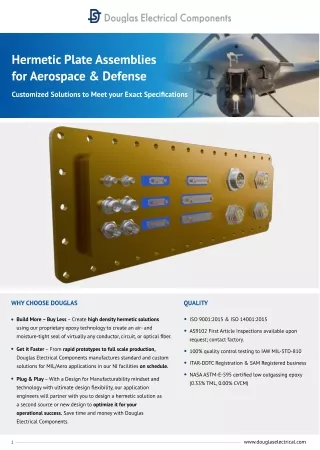 Hermetic Plate Assemblies for Aerospace and Defence