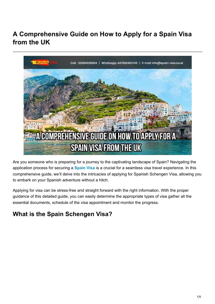 a comprehensive guide on how to apply for a spain
