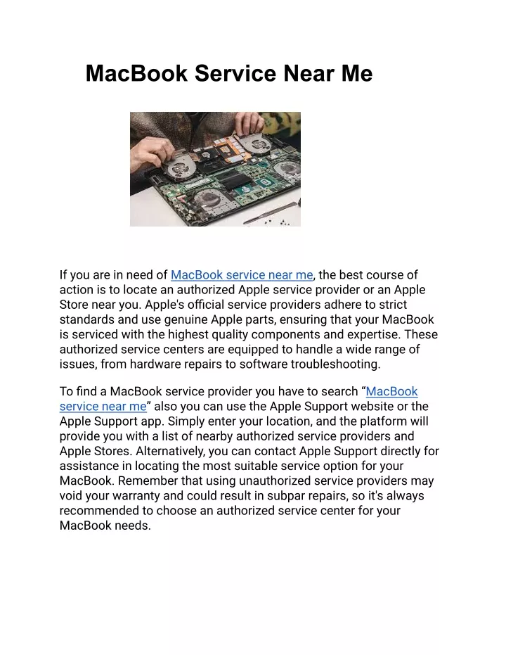 macbook service near me