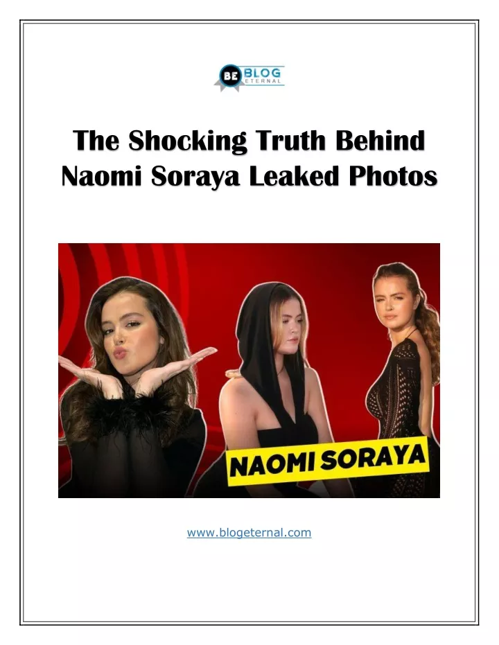 the shocking truth behind naomi soraya leaked
