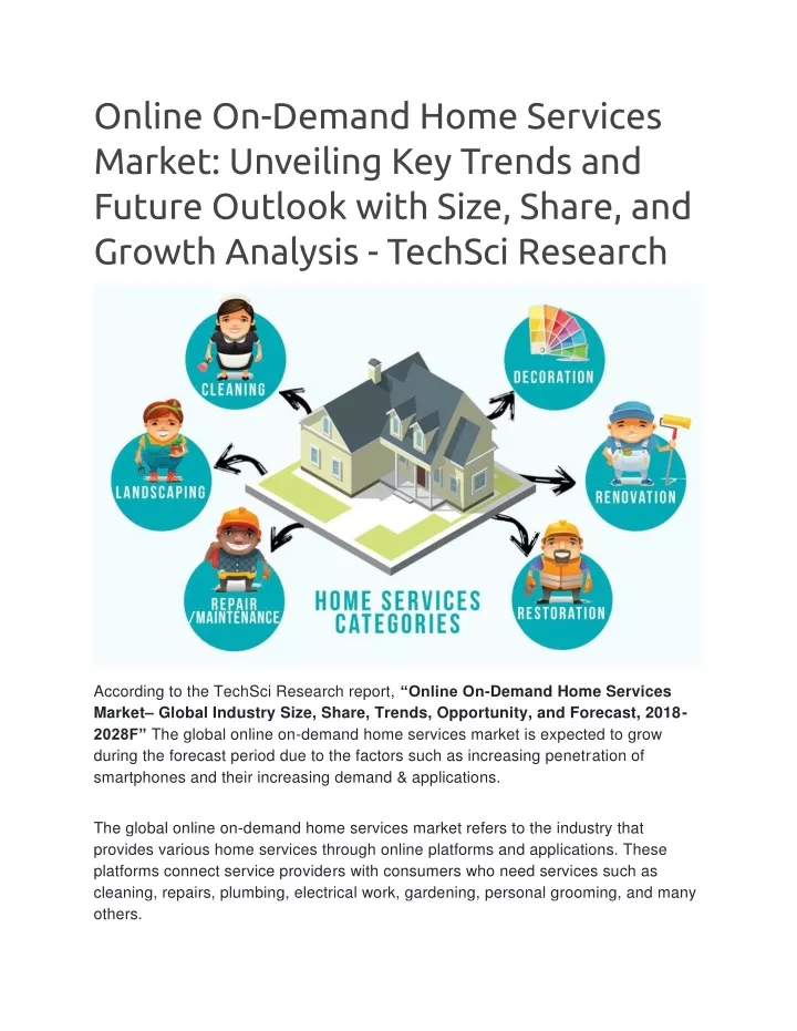 online on demand home services market unveiling
