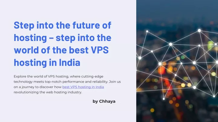 step into the future of hosting step into