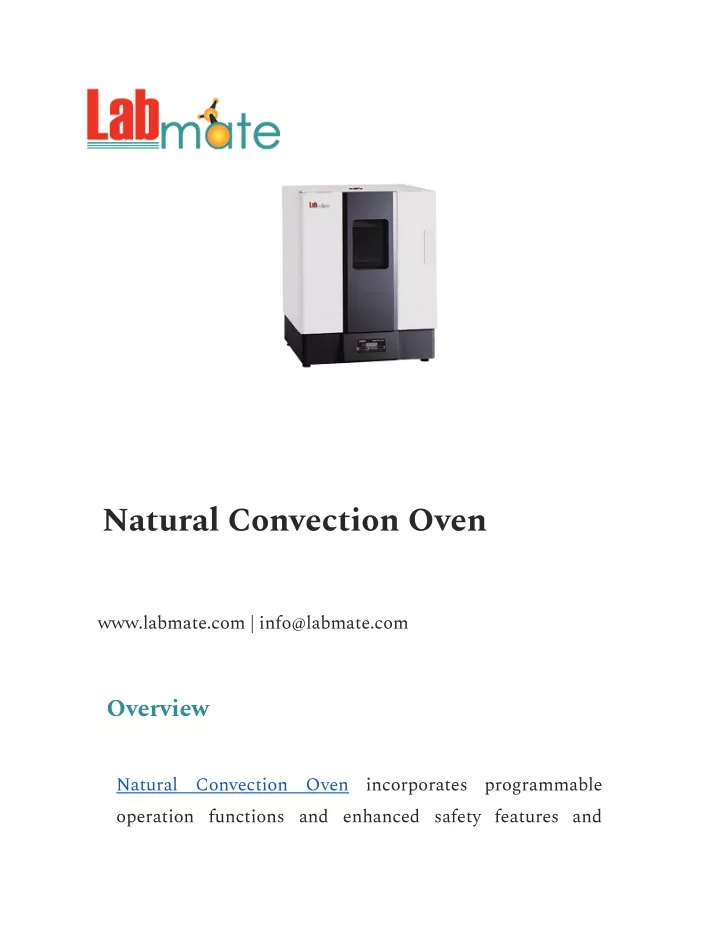 natural convection oven