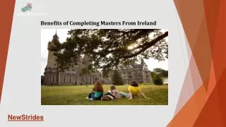 Benefits of Completing Masters From Ireland