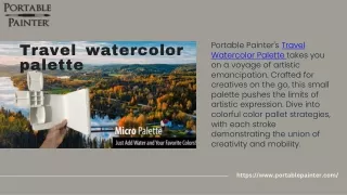 Get Your Art on the Go with the Travel Watercolor Palette