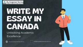 Write My ESSAY in Canada Unlocking Academic Excellence