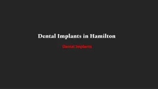 Dental Implants in Hamilton