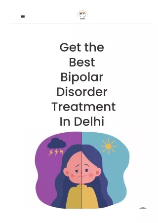 Get the Best Bipolar Disorder Treatment In Delhi