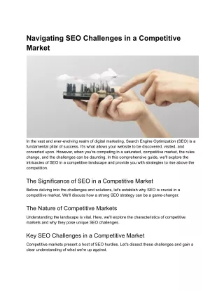 Navigating SEO Challenges in a Competitive Market