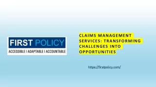 Claims Management Services: Transforming Challenges into Opportunities