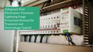 Safeguard Your Electronics - Premium Lightning Surge Protection Devices for Transient and Overvoltage Control