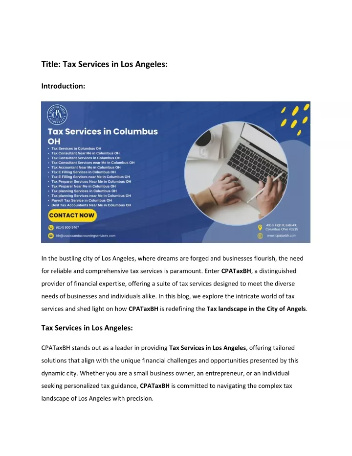 title tax services in los angeles