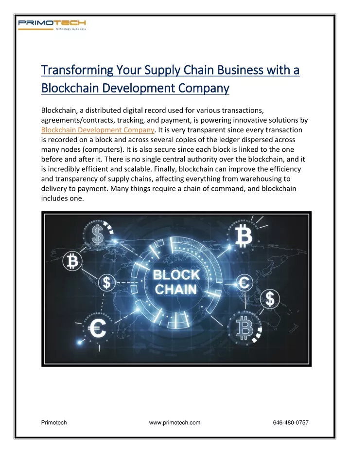 transforming your supply chain business with