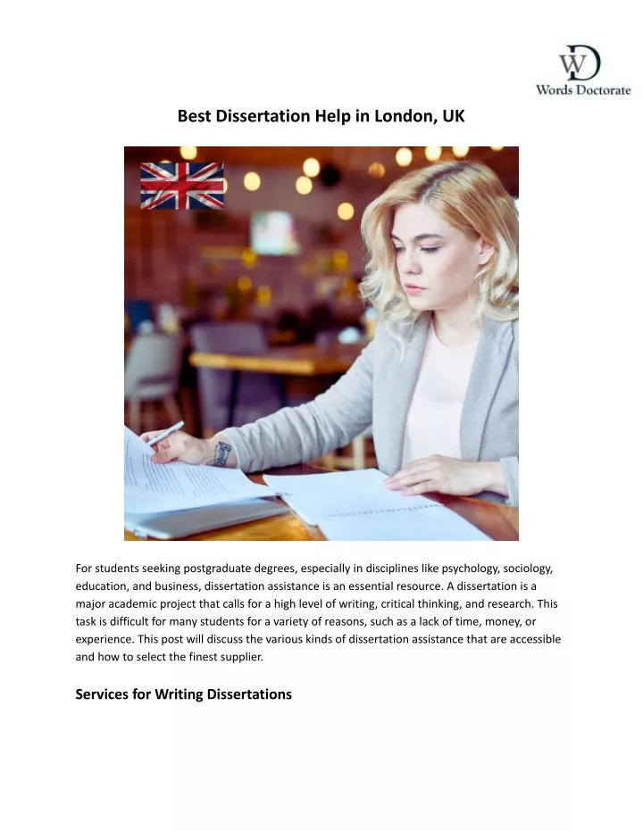 best dissertation help in london uk