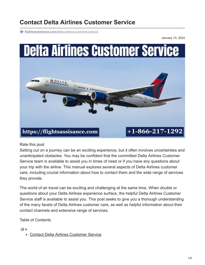 contact delta airlines customer service