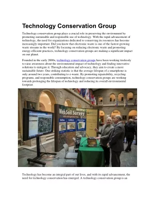 Technology Conservation Group