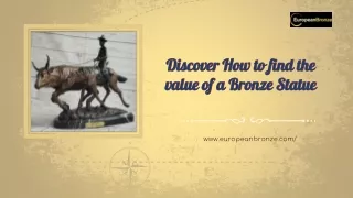 Discover How to find the value of a Bronze Statue
