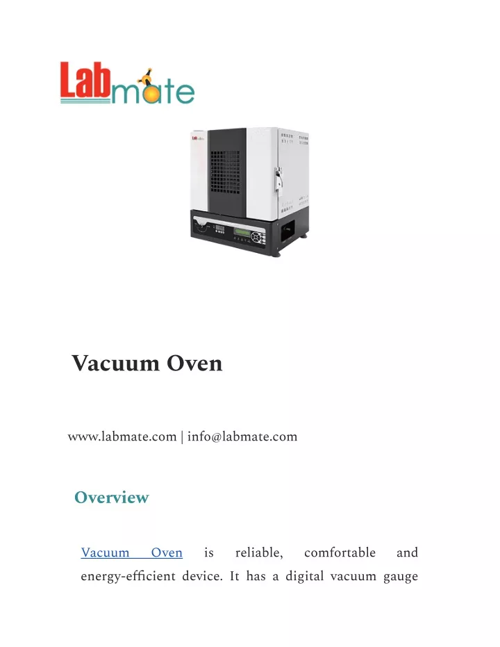 vacuum oven