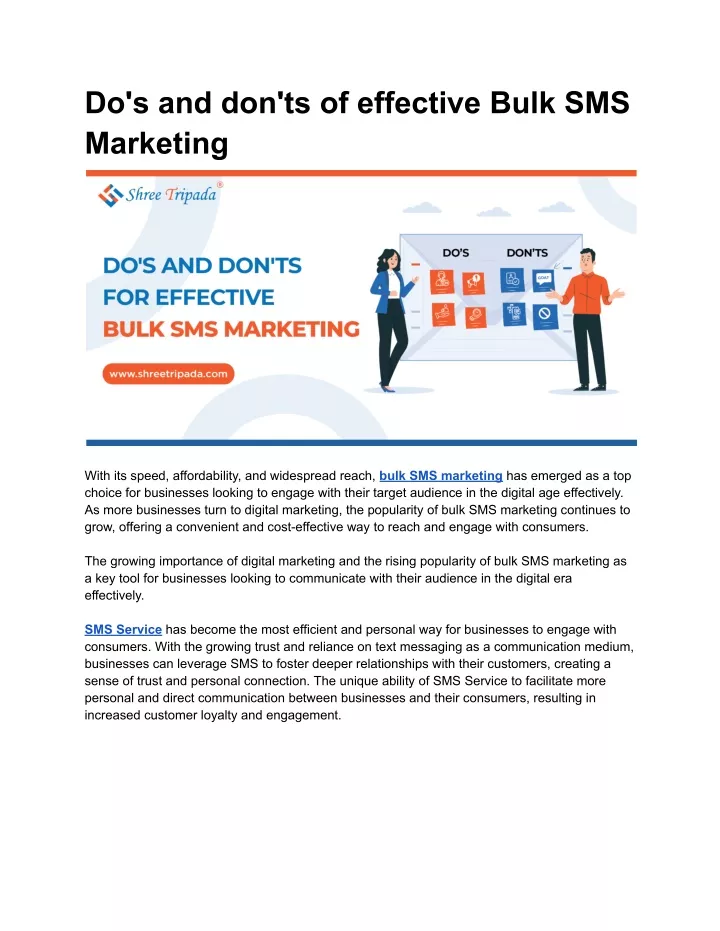 do s and don ts of effective bulk sms marketing