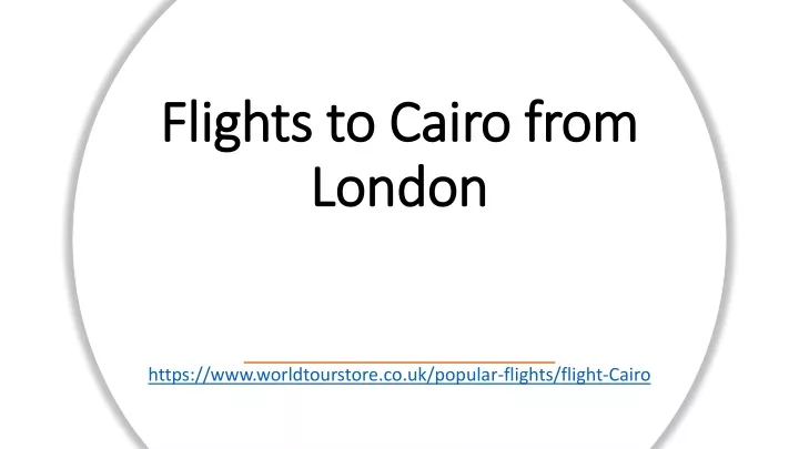 flights to cairo from london
