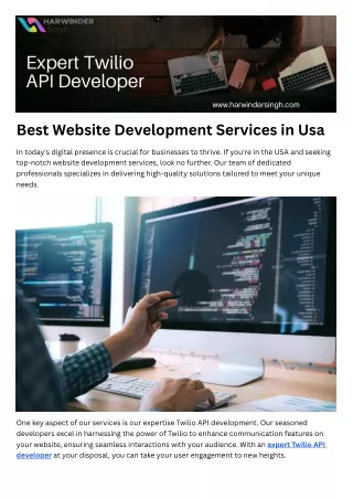 Best Website Development Services in Usa