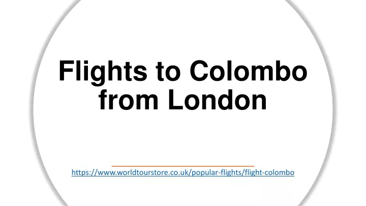 flights to colombo from london